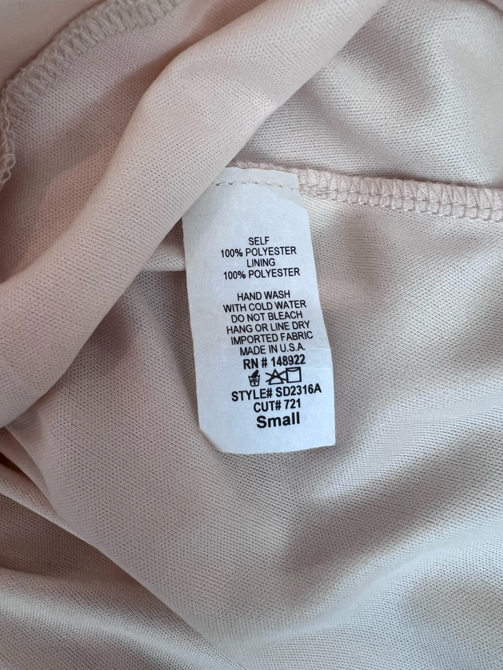 One-Shoulder mini dress in Ivory - small - Picture 7 of 8